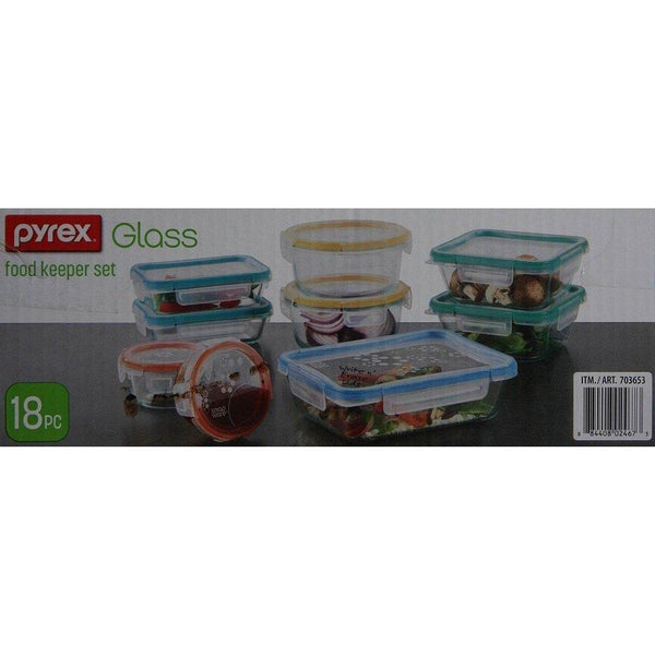 Snapware 18 Piece Pyrex Glass Food Storage Set