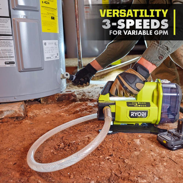 RYOBI ONE+ HP Brushless 1/4 hp. 18V Cordless Battery Powered Transfer Pump  in Canada Wantboard